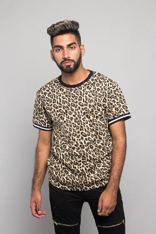 Steals and Deals Animal Print Jersey T-Shirt