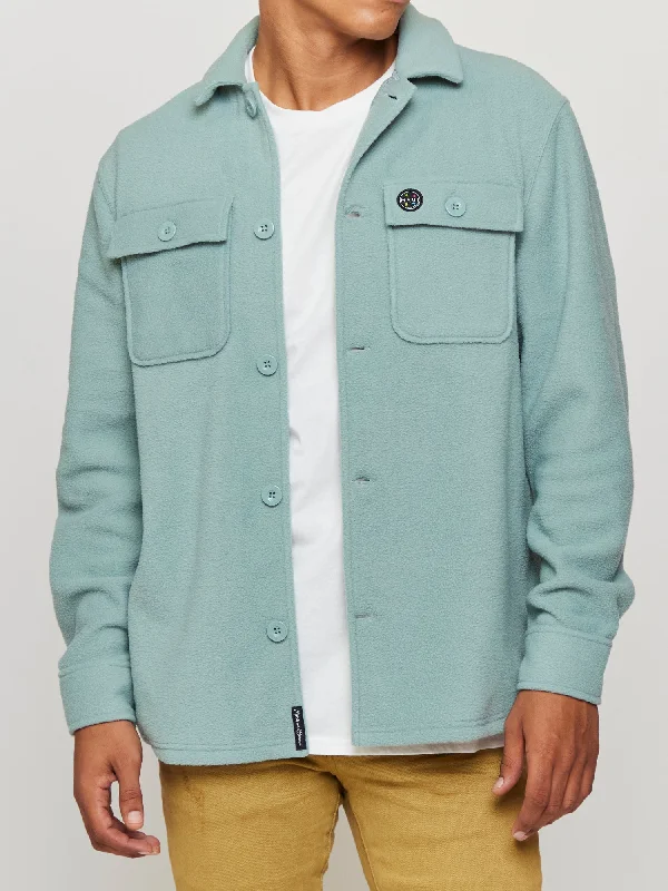 Weekend Specials to Snag Polar Fleece Shacket in Sage