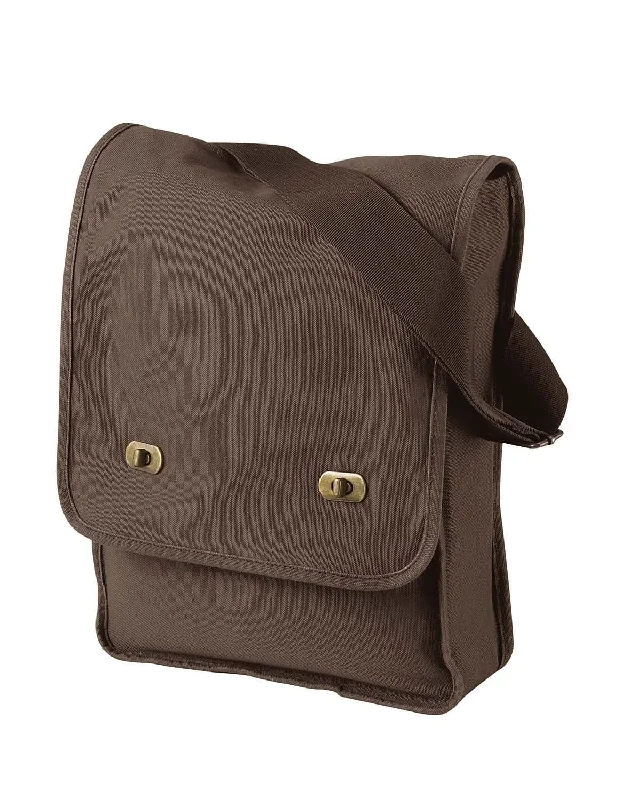 Limited Supply Authentic Pigment Pigment-Dyed Canvas Field Bag | Java