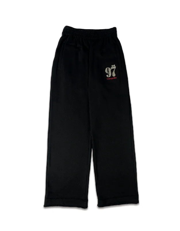 Weekend Discounts to Grab 1997shell Stock Logo Sweatpants(Black)