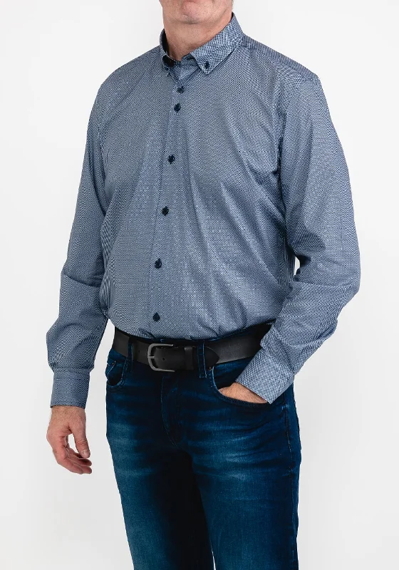 Buy Today 6th Sense Diamond Print Shirt, Navy