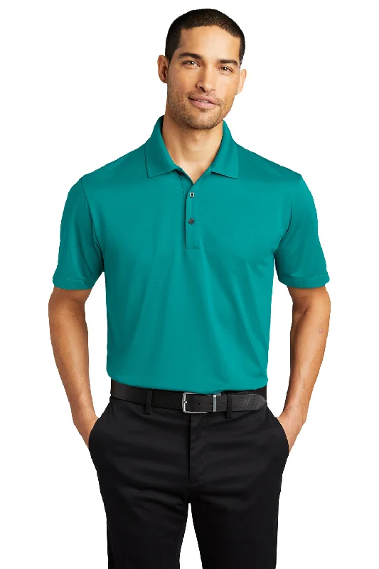 Hurry In Port Authority Mens Eclipse Moisture Wicking Short Sleeve Polo Shirt - Tropic Blue