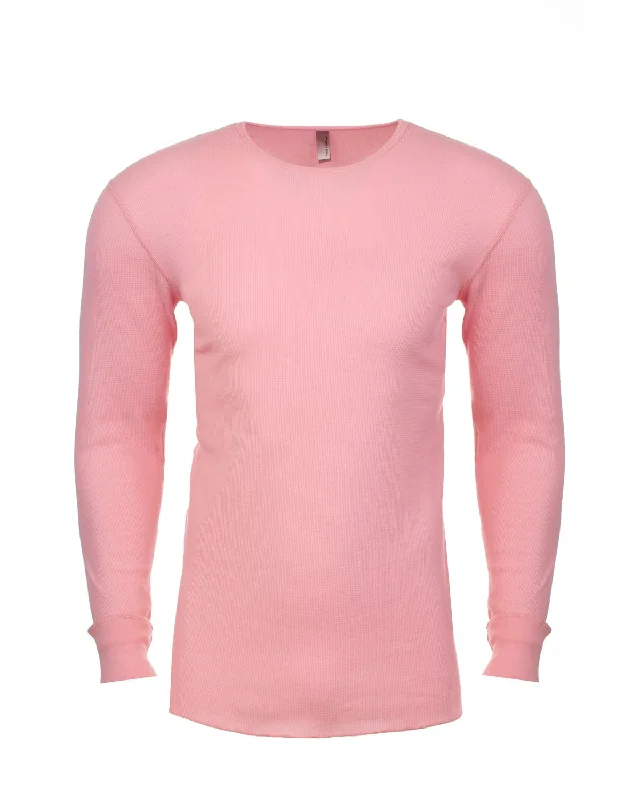 Weekend Deals That Please Next Level Mens Blended Thermal Tee | Light Pink