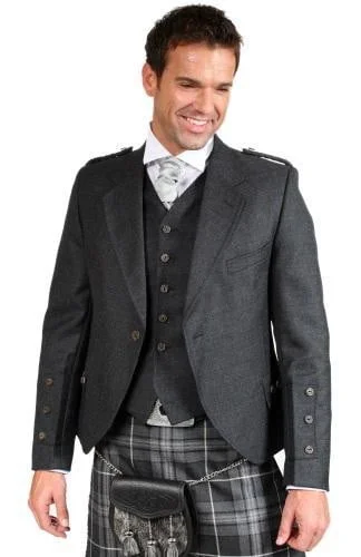 Now Available Luxury Crail Tweed Kilt Jacket & 5 Button Waistcoat, Made to Order