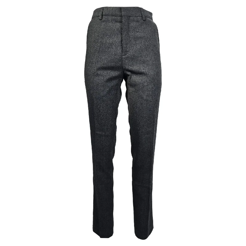 Reduced Price Ami Slim-Fit Trousers in Grey Wool