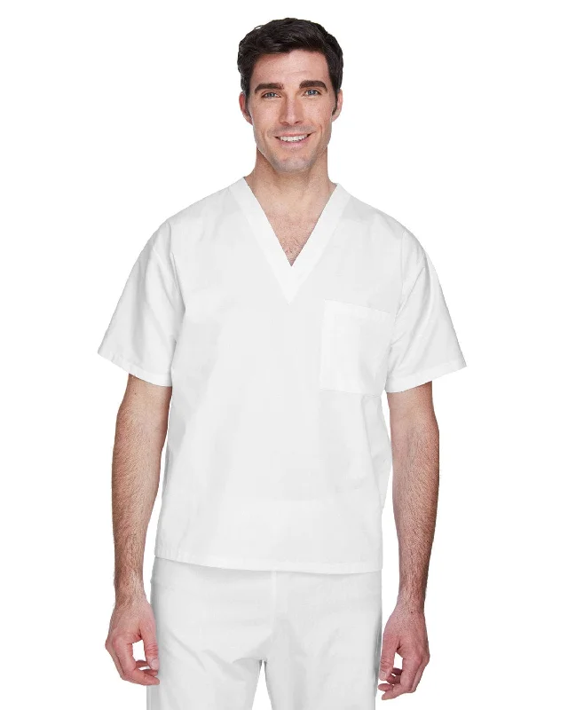 Lowest Rates Harriton Adult Scrub Top | White