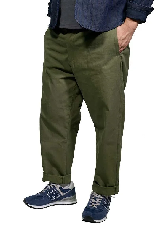 Special Offer Best Super Function Loose Cropped Pants In Amy Green
