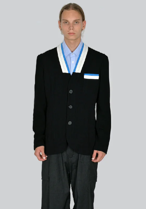 Weekend Bargains to Grab KIKO KOSTADINOV MEN KKAW23J08-36 DIOTIMA BLAZER BLACK/ECRU/CERULEAN Weekend Bargains to Grab KIKO KOSTADINOV MEN KKAW23J08-36 DIOTIMA BLAZER BLACK/ECRU/CERULEAN