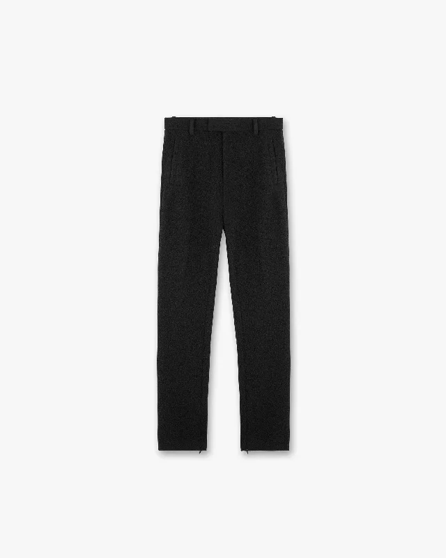 Weekend Bargains to Savor Textured Wool Tailored Pant - Black
