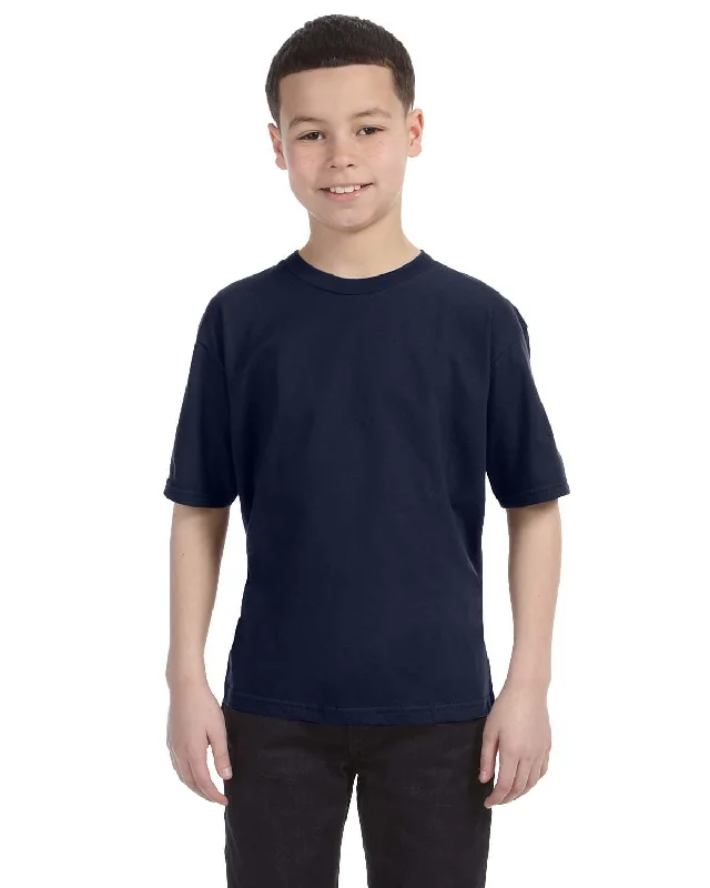 Weekend Bargains Await You Anvil Youth Fashion Fit T-Shirt | Navy