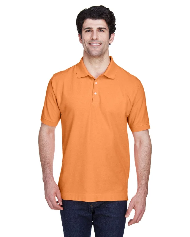 Weekend Savings Fiesta Devon & Jones Fine Pima Pique Polo Shirt | Cantaloupe