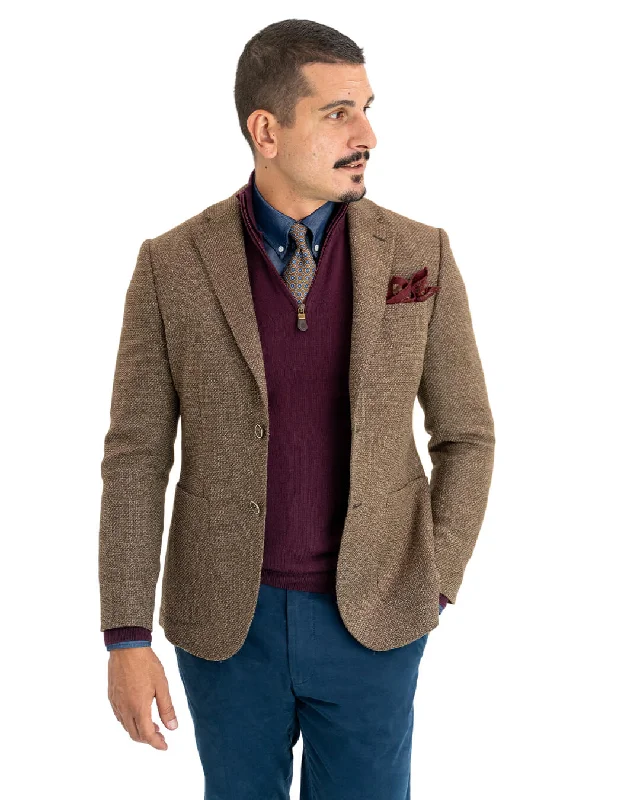 Weekend Specials to Snag Brown Undyed Wool Jacket