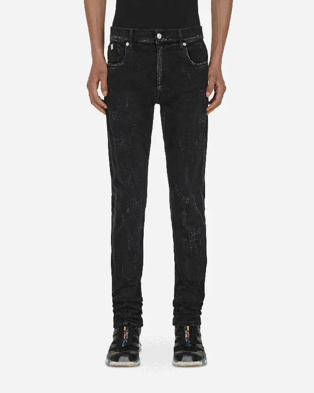 Lowest Price Super Skinny Treated Jeans Black