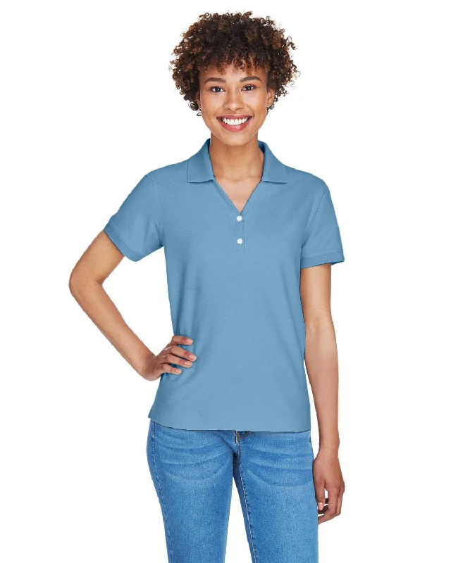 Weekend Offers That Please Devon & Jones Ladies Fine Pima Pique Polo | Slate Blue
