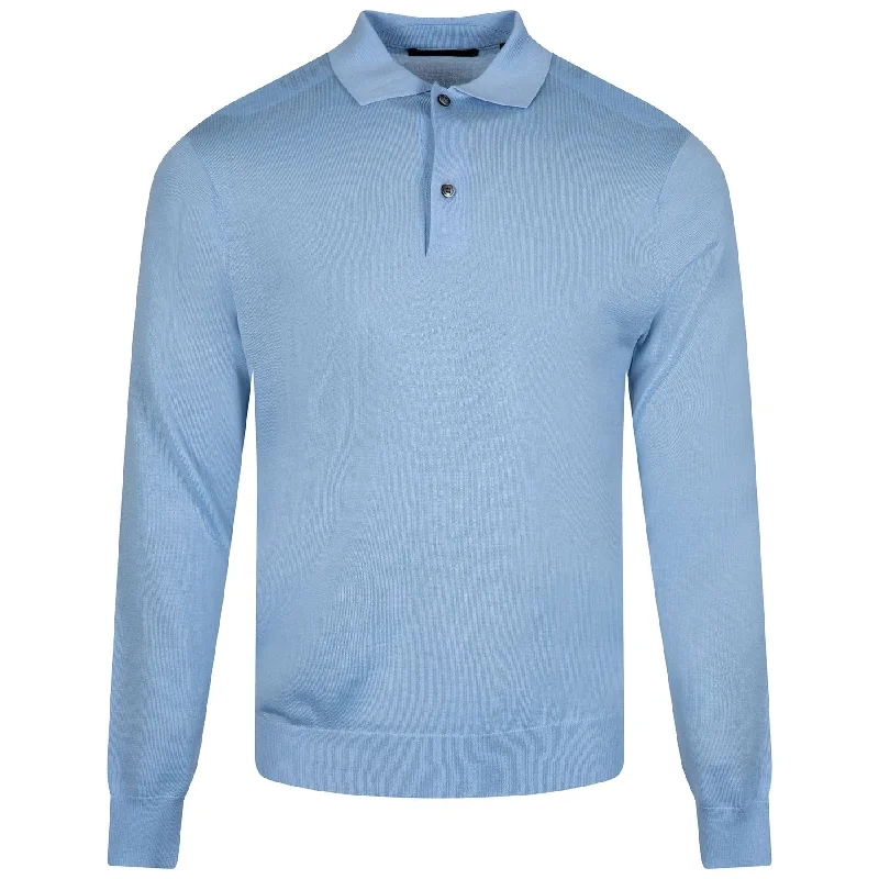 Anniversary Sale Saratoga Sweater Polo Wolf Blue - AW24