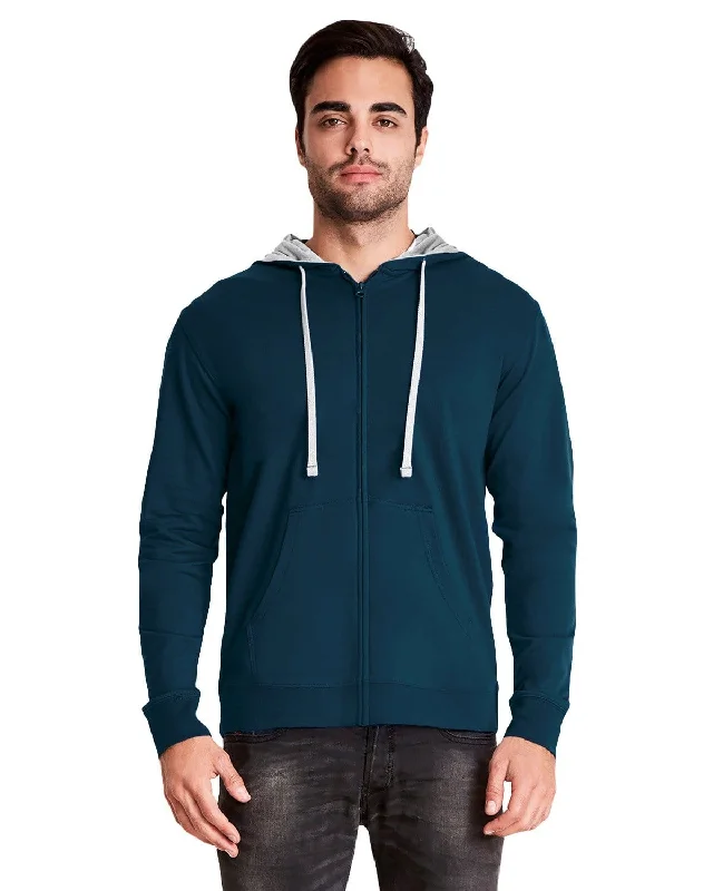 Unmissable Offer Next Level Adult French Terry Zip Hoody | Mid Nvy/ Hth Gry