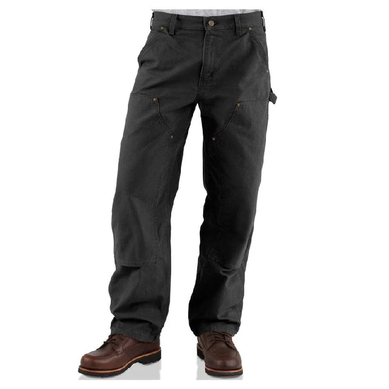 Great Deals B136 - Double Front Washed Duck Work Dungaree - Black