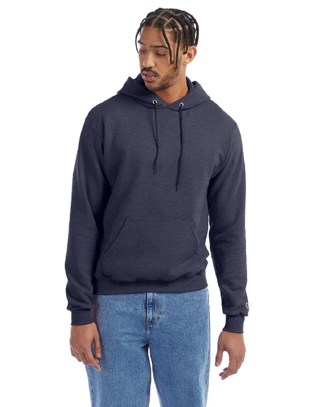 Online Exclusive Champion EcoSmart Hooded Sweatshirt | Navy Heather