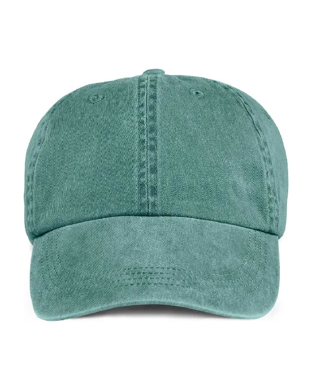 Deep Discounts Anvil 6-Panel Pigment-Dyed Twill Cap | Pine
