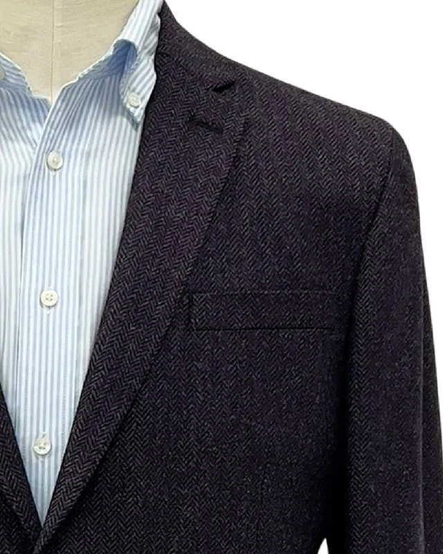 Pay Less Purple Herringbone Jacket