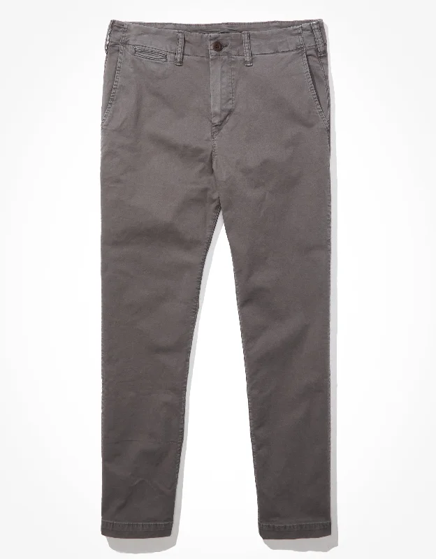 Shop and Save AE Flex Original Straight Lived-In Khaki Pant