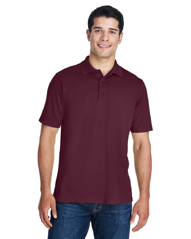 Final Offer Core 365 Origin Mens Performance Pique Polo Shirt | Burgundy