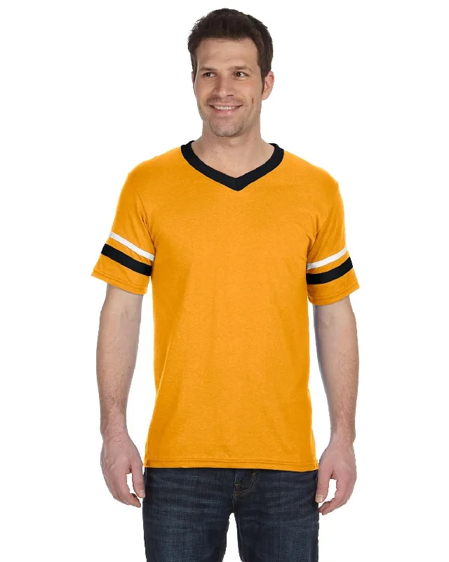 Reduced Price Augusta Sleeve Striped Jersey | Gold/ Black/ Wht