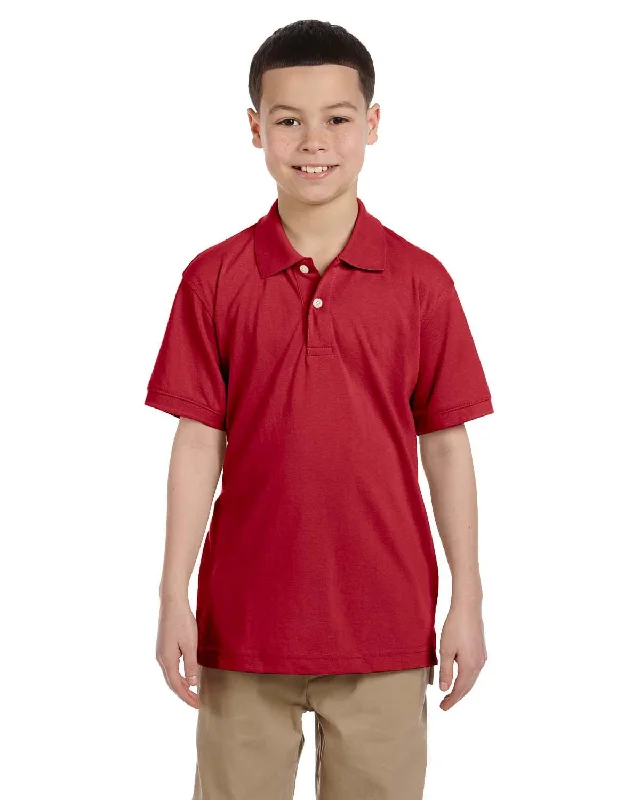 Sneak Peek Sale Harriton Youth Easy Blend Polo Shirt | Red