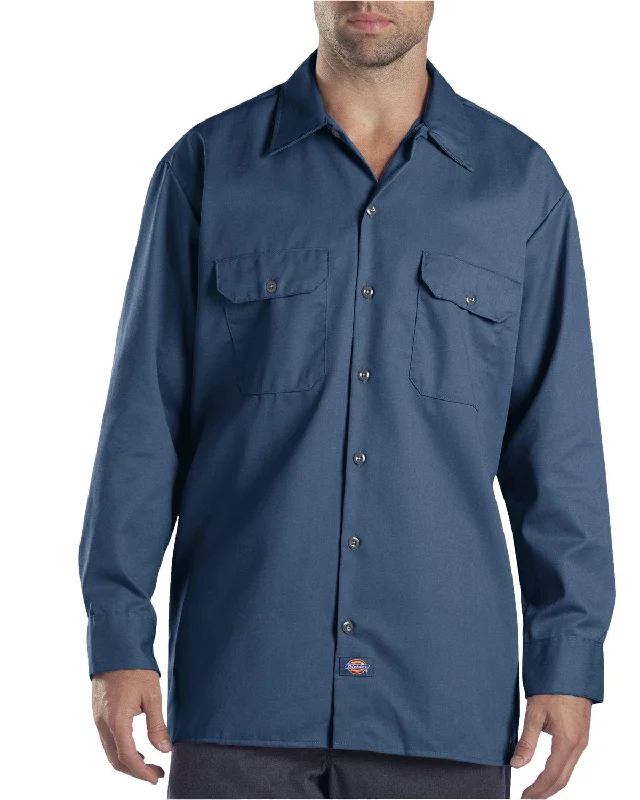Weekend Specials Just for You Dickies Long Sleeve Work Shirt | Navy