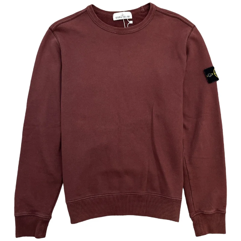 Special Savings Men's Applique Logo Sweatshirt Burgundy Size M