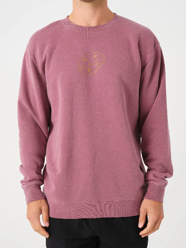 Super Bargain Retro Cookie Crew Neck in Maroon