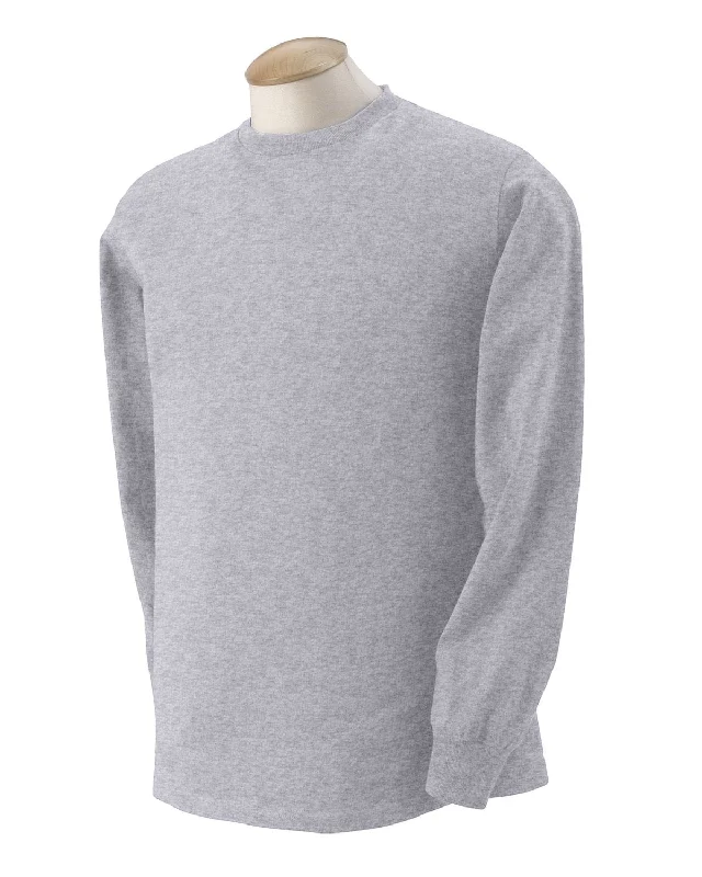 Deal of the Week Fruit of the Loom Youth Heavy Cotton Long Sleeve T-Shirt | Athletic Heather