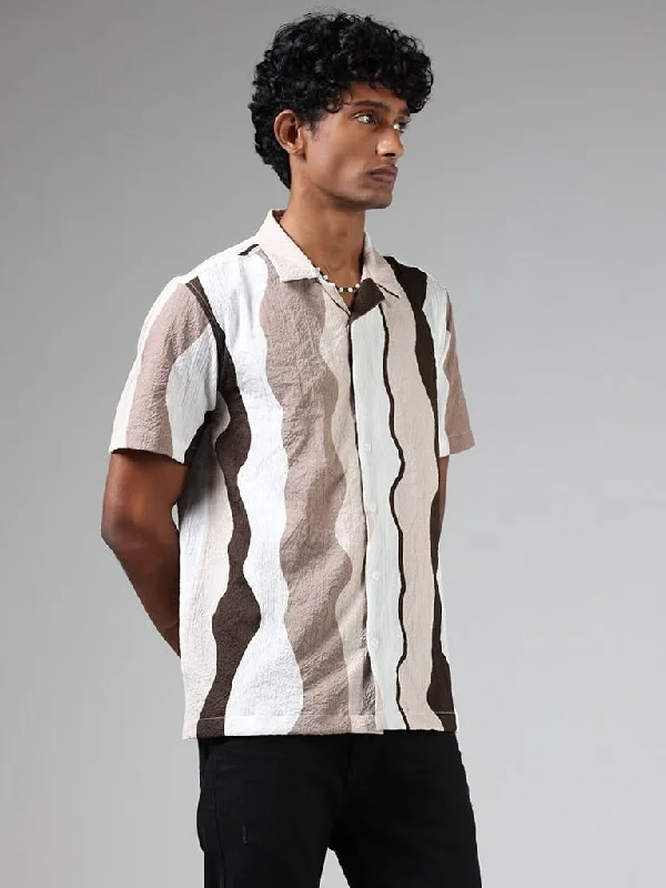 Price Blitz Nuon Multicolor Striped Relaxed-Fit Shirt