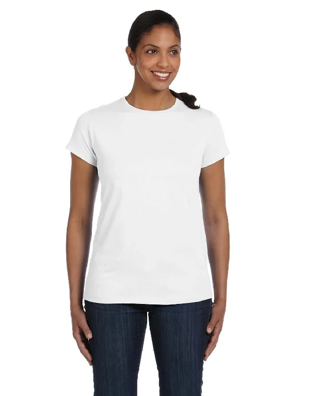 Year-End Sale Hanes Ladies ComfortSoft Cotton T-Shirt | White