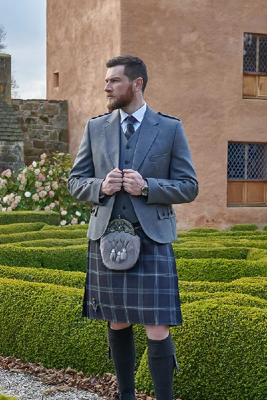 Must-Have Deals Crail Tweed Jacket and 5 Button Waistcoat by House of Edgar - Graphite
