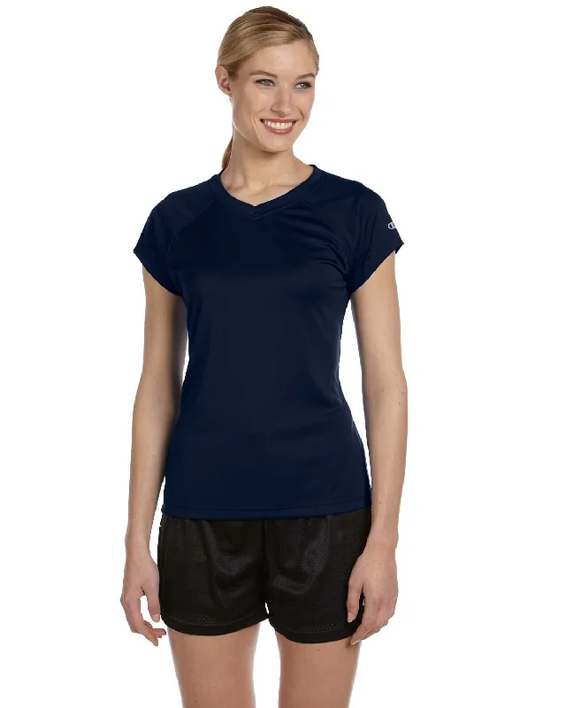 Buy More, Save More Champion Ladies Double Dry Performance T-Shirt | Navy