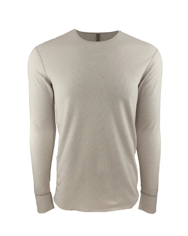 Weekend Specials to Cherish Next Level Mens Blended Thermal Tee | Sand/ Gray