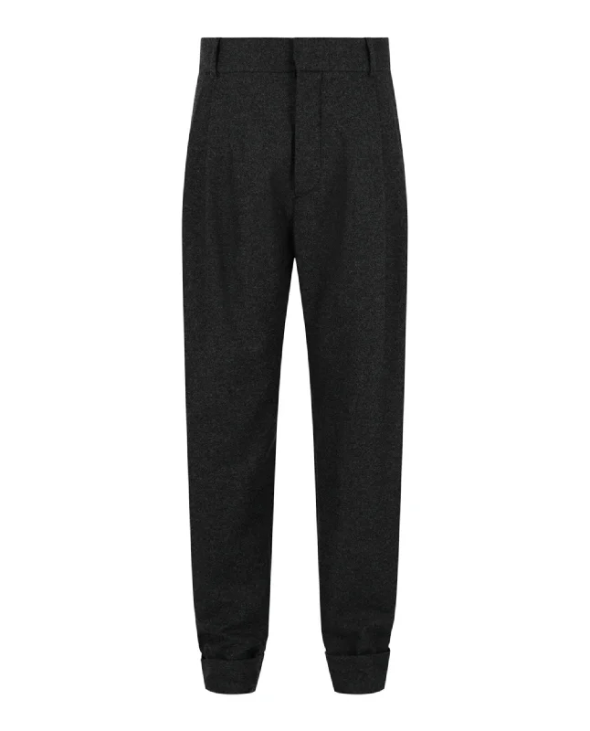 Weekend Offers That Tempt Pleated Wool Trousers