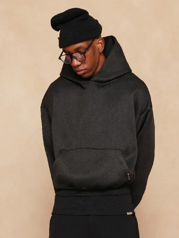 Can't Beat Crop Fit Overhead Heavyweight Essential Hoodie