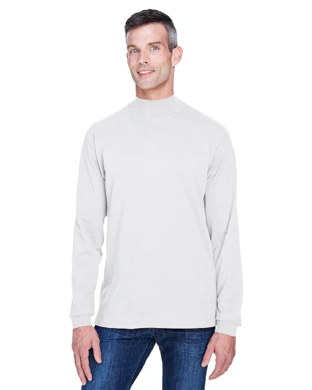 Weekend Shopping Made Better Devon & Jones Sueded Mock Turtleneck | White