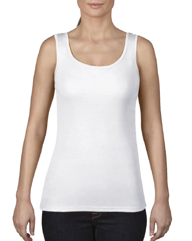 Price Drop Comfort Colors Ladies Midweight Tank | White