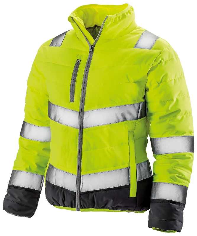 Weekend Offers That Amaze Womens soft padded safety jacket | Fluorescent Yellow/Grey Weekend Offers That Amaze Womens soft padded safety jacket | Fluorescent Yellow/Grey