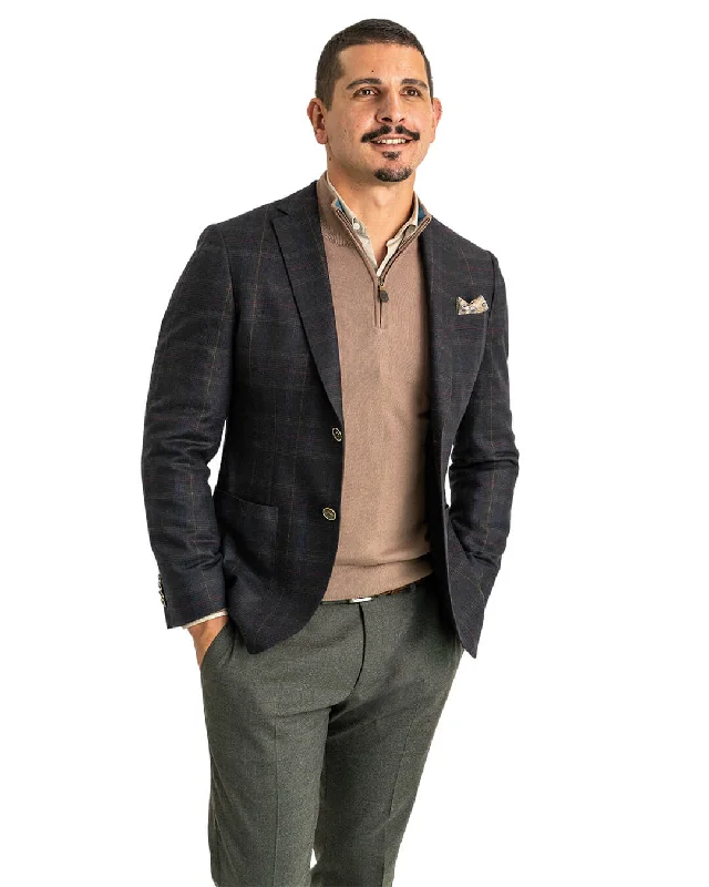 Weekend Bargains to Love Brown Italian Flannel Check Jacket