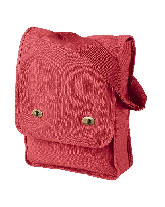 Low Price Authentic Pigment Pigment-Dyed Canvas Field Bag | Poppy