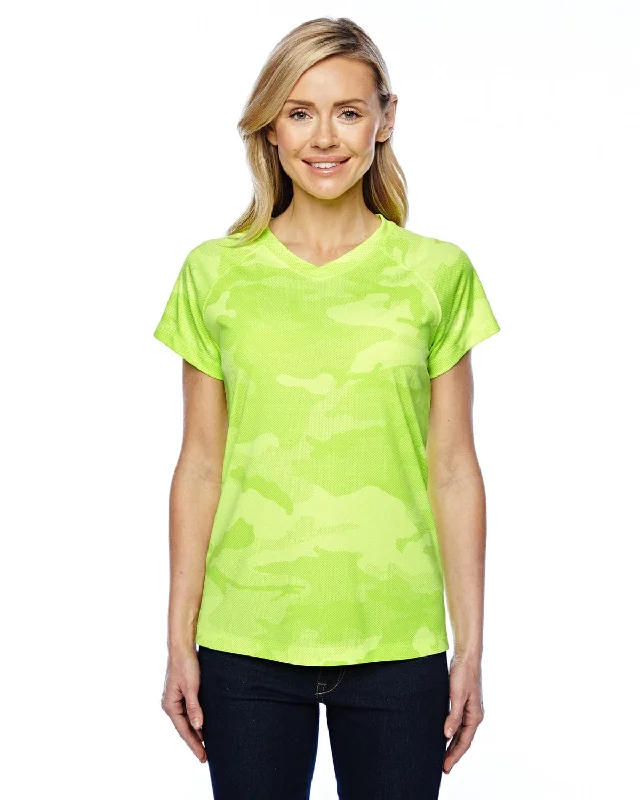 Stock Up and Save Champion Ladies Double Dry Performance T-Shirt | Sfty Green Camo