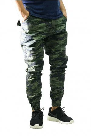 Huge Discounts Jogger Pants Slim Cut In Polka Dot Camo
