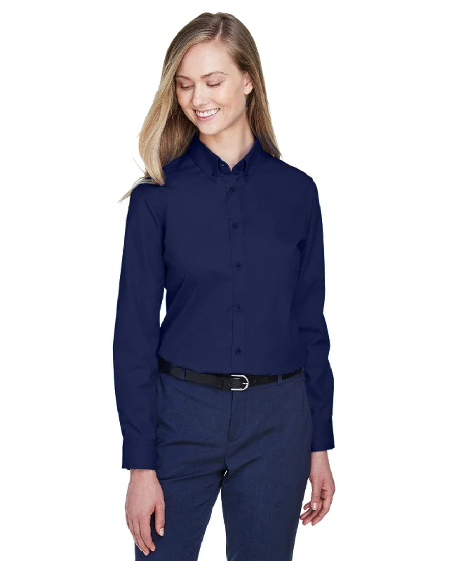Markdowns Core 365 Operate Ladies Long Sleeve Twill Shirt | Classic Navy