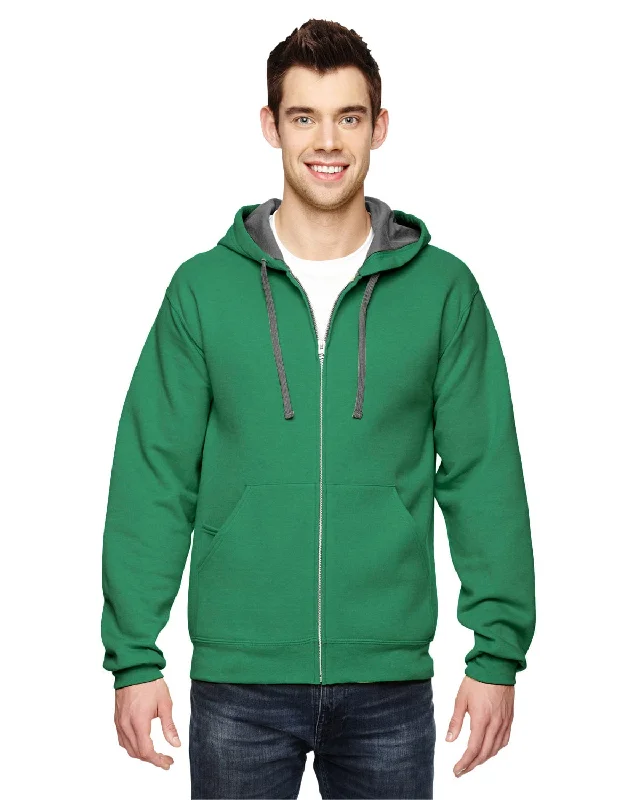 Unbeatable Deal Fruit of the Loom Sofspun Full-Zip Hooded Sweatshirt | Clover