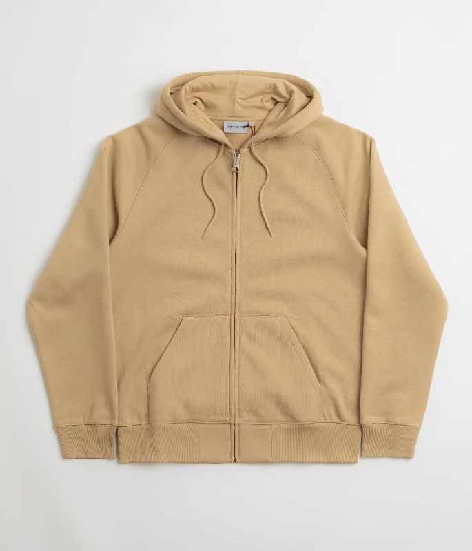Warehouse Sale Carhartt Hooded Chase Jacket - Dusty Hamilton Brown / Gold