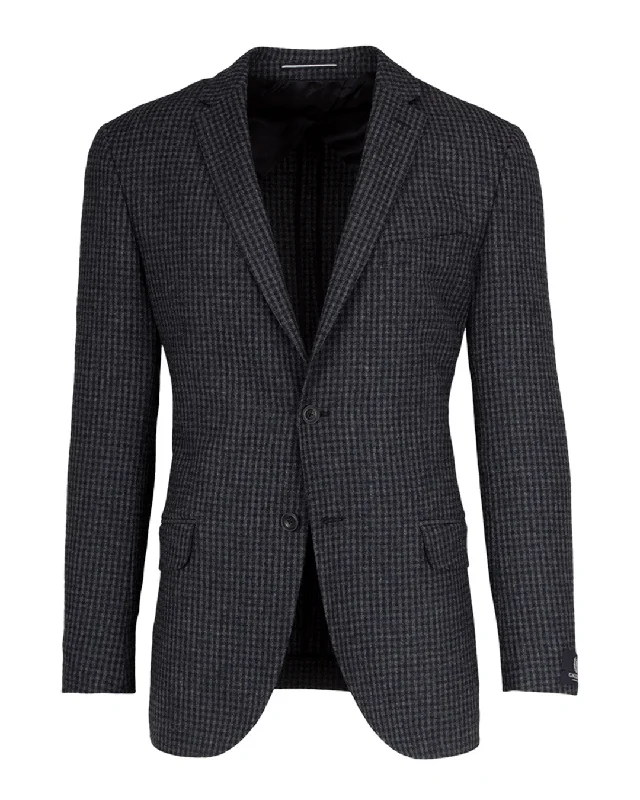 Extra Savings Grey & Navy Tattersall Jacket